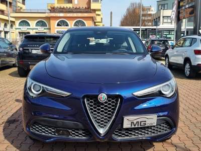 Alfa Romeo Stelvio 2.2 Turbodiesel 160 CV AT8 NAVI-XENO LED-CERCHI 18 Blu/Azzurro usata Rimini