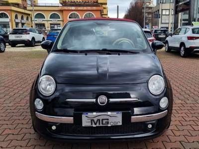 Fiat 500 BENZINA 85cv Lounge PELLE-CAPOTTA ELETTRICA Nero usata Rimini