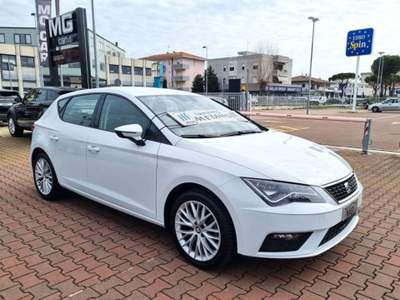 Seat Leon 1.5 TGI 130 CV DSG 5p. NAVI-LED-PDC-CERCHI LEGA 17 Bianco usata Rimini