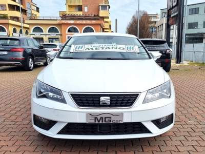 Seat Leon 1.5 TGI 130 CV DSG 5p. NAVI-LED-PDC-CERCHI LEGA 17 Bianco usata Rimini