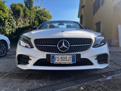 Mercedes-Benz Classe C d Auto Cabrio Premium Plus LUCI AMBIENTE MATRIX Bianco usata Bracciano