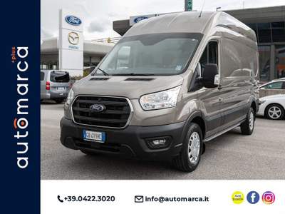 Ford Transit 350 2.0TDCi EcoBlue MHEV 170CV PL-TM + IVA Marrone usata Silea