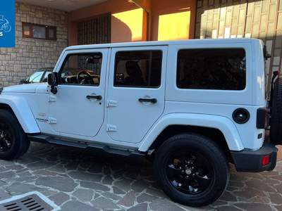 Jeep Wrangler Wrangler Unlimited 2.8 crd Sahara auto E5+ Bianco usata Capriolo