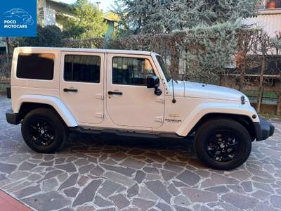 Jeep Wrangler Wrangler Unlimited 2.8 crd Sahara auto E5+ Bianco usata Capriolo