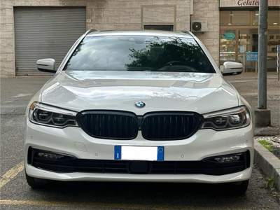 BMW Serie 5 520d d xDrive Touring Sport Line Full Optional Bianco usata Imola