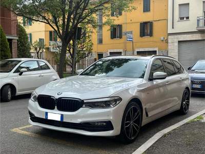 BMW Serie 5 520d d xDrive Touring Sport Line Full Optional Bianco usata Imola