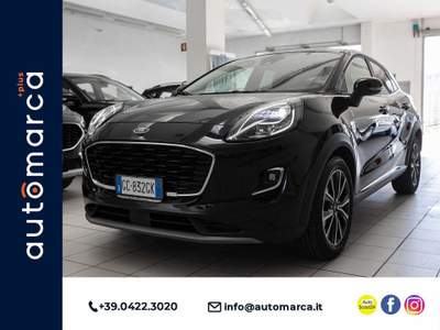 Ford Puma 1.0 EcoBoost Hybrid 125 CV S&S Titanium Nero usata Silea