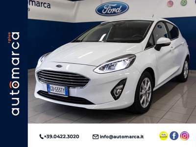 Ford Fiesta 1.0 Ecoboost Hybrid 125 CV 5 porte Titanium Bianco usata Silea