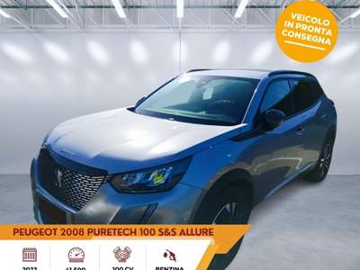 Peugeot 2008 PureTech 100 S&S Allure Grigio usata Sassari
