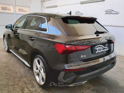 Audi A3 SPB 30 TDI S tronic S line DA 309,00 al mese Nero usata San Giuseppe Vesuviano