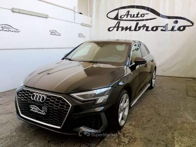 Audi A3 SPB 30 TDI S tronic S line DA 309,00 al mese Nero usata San Giuseppe Vesuviano