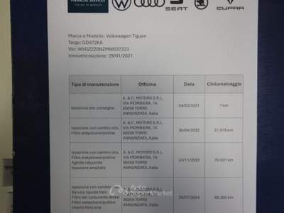 Volkswagen Tiguan 2.0 TDI 150 CV SCR DSG Life - PREZZO REALE Blu/Azzurro usata Torino