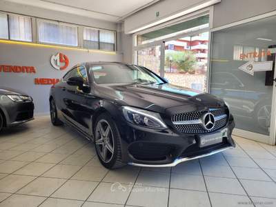 Mercedes-Benz Classe C C 220 d Coupé Premium AMG CERTIFICATA*ITALIANA Nero usata Fonte Nuova