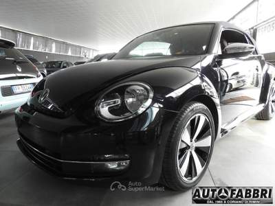 Volkswagen New Beetle VOLKSWAGEN - New Beetle Cabrio 1.2 tSI Design Ltd Plus Car Play Navigatore Sat- Android A. Pelle Sport Design  Nero usata CORIANO