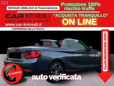 BMW Serie 2 218i i Cabrio Sport Grigio usata Orbassano