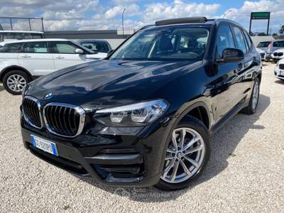 BMW X3 sDrive18d Luxury (IVA ESPOSTA) (UNICO PROPIETARIO)(TETTO)(PELLE TOTALE) Nero usata Corato