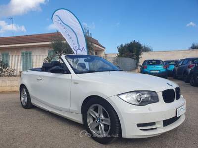 BMW Serie 1 120d 120d 177CV Cabrio Futura Bianco usata Monopoli