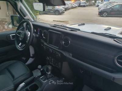 Jeep Wrangler Unlimited 2.0 PHEV ATX 4xe Sahara KM0 Bianco usata Monopoli
