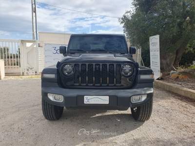 Jeep Wrangler Unlimited 2.0 PHEV ATX 4xe Sahara KM0 Nero usata Monopoli