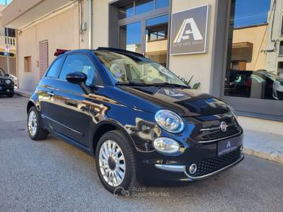 Fiat 500 C 1.2 Lounge+Car Play+Clima Autom...... Nero usata Sava