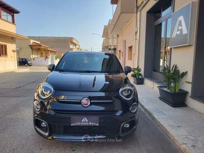 Fiat 500X T3 120 CV Sport+Retrocamera+Full Led+Navy... Nero usata Sava