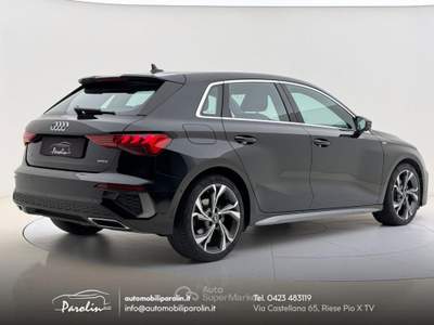 Audi A3 Sportback 40 TDI quattro S-tronic S-line edition Nero usata Riese Pio X