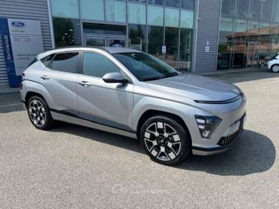 Hyundai Kona EV 64.8 KWh Exclusive Argento usata Alba