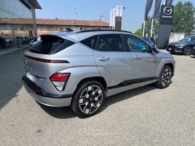 Hyundai Kona EV 64.8 KWh Exclusive Argento usata Alba