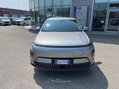 Hyundai Kona EV 64.8 KWh Exclusive Argento usata Alba