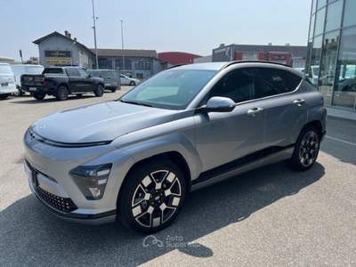 Hyundai Kona EV 64.8 KWh Exclusive Argento usata Alba
