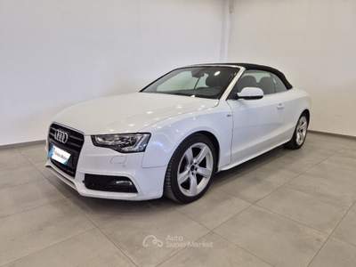 Audi A5 Cabrio 2.0 TDI multitronic S-Line - Sens. park. Bianco usata Liscate