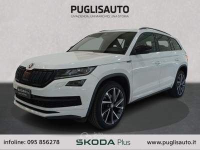 Skoda Kodiaq 2.0 TDI SCR 4x4 DSG 7 posti SportLine Bianco usata BELPASSO