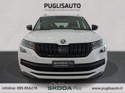Skoda Kodiaq 2.0 TDI SCR 4x4 DSG 7 posti SportLine Bianco usata BELPASSO