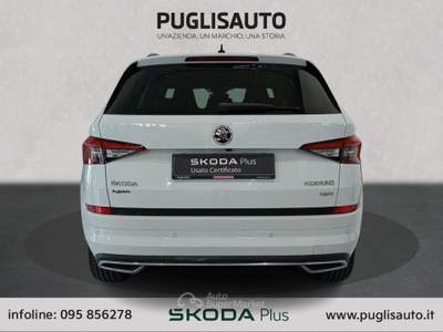 Skoda Kodiaq 2.0 TDI SCR 4x4 DSG 7 posti SportLine Bianco usata BELPASSO