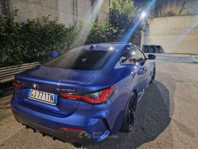 BMW Serie 4 420d 420 d 48V Coupé Msport PELLE / NAVI Blu/Azzurro usata Villa Carcina
