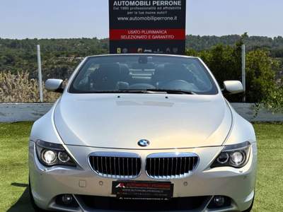 BMW Serie 6 650i i 4.8 V8 367cv Cabrio INDIVIDUAL Argento usata Castellaneta