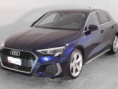 Audi A3 SPB 35 TDI S tronic S line edition Blu/Azzurro usata Paruzzaro