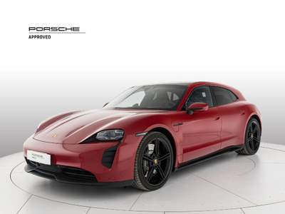 Porsche Taycan GTS Sport Turismo Rosso usata Milano