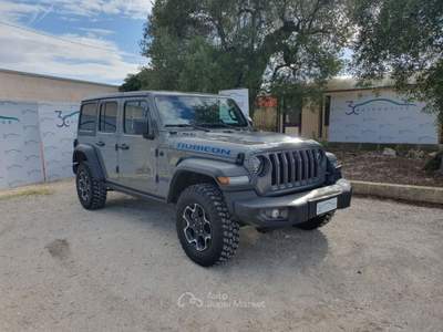 Jeep Wrangler Unlimited 2.0 PHEV ATX 4xe Rubicon Km0 Grigio usata Monopoli