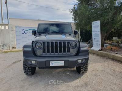 Jeep Wrangler Unlimited 2.0 PHEV ATX 4xe Rubicon Km0 Grigio usata Monopoli