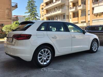 Audi A3 SPB 1.6 TDI 110 CV Ambition *KM CERTIFICATI* Bianco usata Cassino