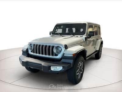 Jeep Wrangler Unlimited 4×e 2.0 atx sahara Argento usata Verona