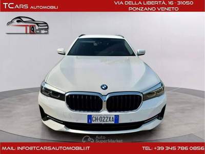 BMW Serie 5 520d 520d 2.0 IBRIDA DIESEL-AUTOMATICA -KM CERT. BMW Bianco usata ponzano veneto