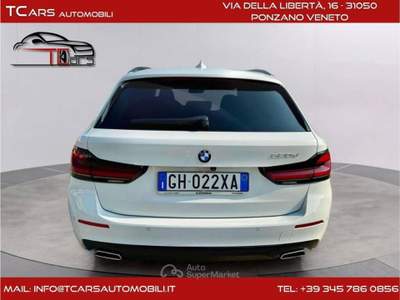 BMW Serie 5 520d 520d 2.0 IBRIDA DIESEL-AUTOMATICA -KM CERT. BMW Bianco usata ponzano veneto