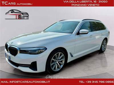 BMW Serie 5 520d 520d 2.0 IBRIDA DIESEL-AUTOMATICA -KM CERT. BMW Bianco usata ponzano veneto