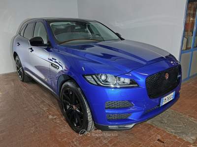 Jaguar F-Pace 2.0d Portfolio AWD 240cv Auto + Navi + Camera Blu/Azzurro usata Torino