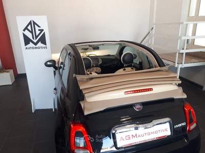 Fiat 500 Cabrio 1.0 Hybrid Lounge - 2900KM!!!! - Navig Nero usata Cursi