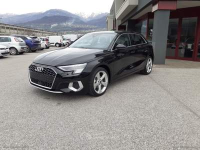 Audi A3 A3 SPORTBACK 35 TFSI 150CV S tronic Business Advanc. Nero usata Scurelle