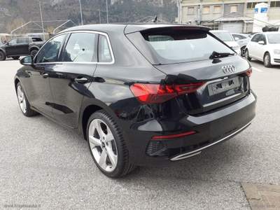 Audi A3 A3 SPORTBACK 35 TFSI 150CV S tronic Business Advanc. Nero usata Scurelle