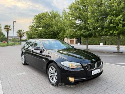 BMW Serie 5 520d Touring Motore rifatto 70.000km Nero usata Marostica